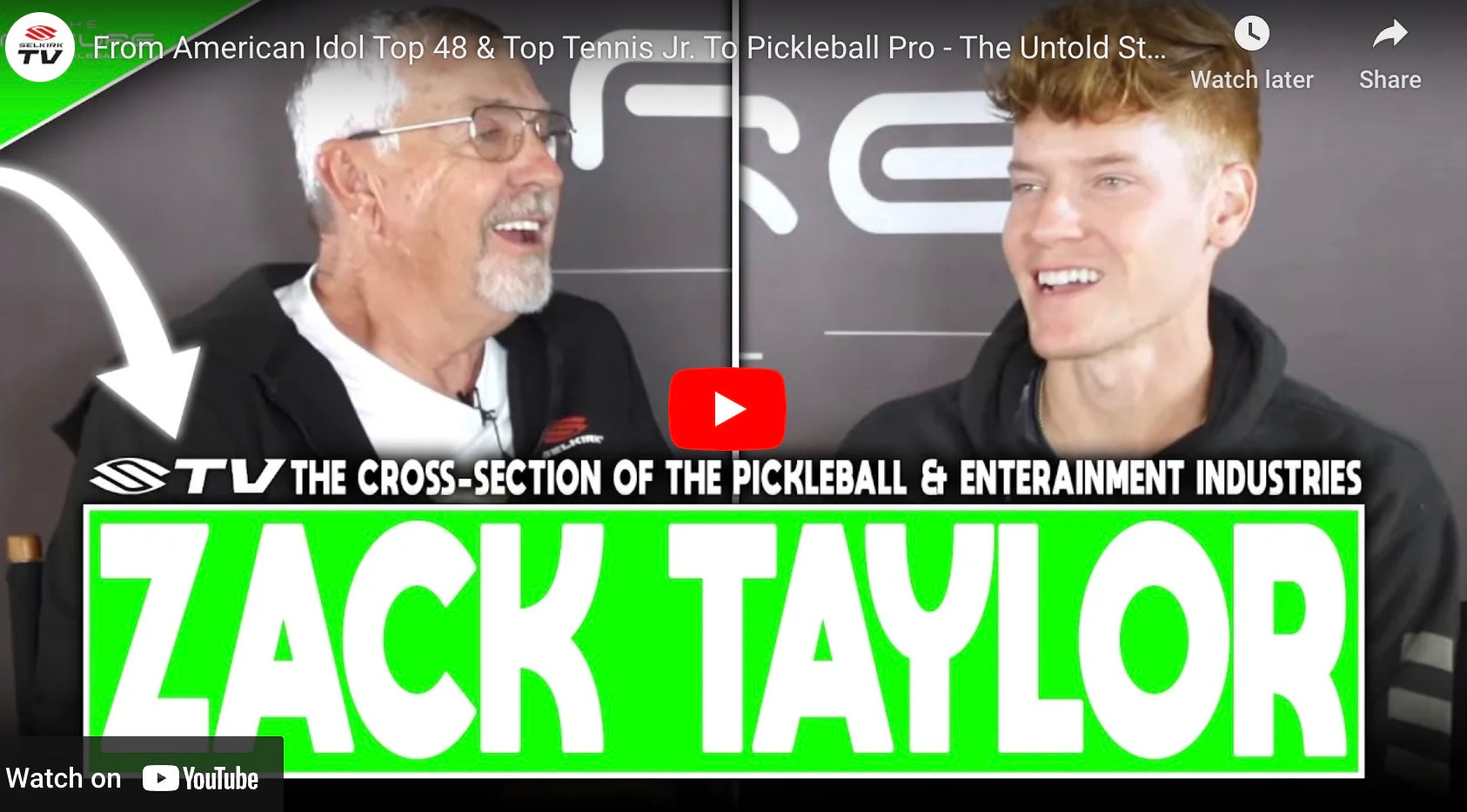 Zach Taylor's Crazy Journey From Hollywood Entertainer to Professional Pickleball Player - The Future of Pickleball Podcast on SelkirkTV