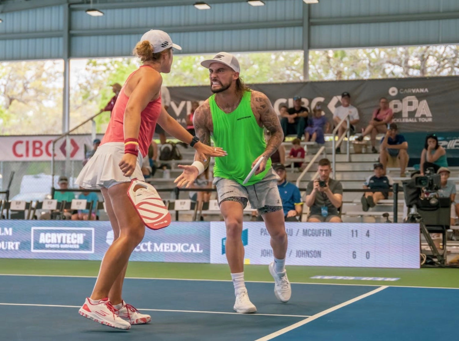 Tyson McGuffin Returns and Stamps Championship Sunday Bid With Catherine Parenteau on Mixed Doubles Day at the PPA Florida Open