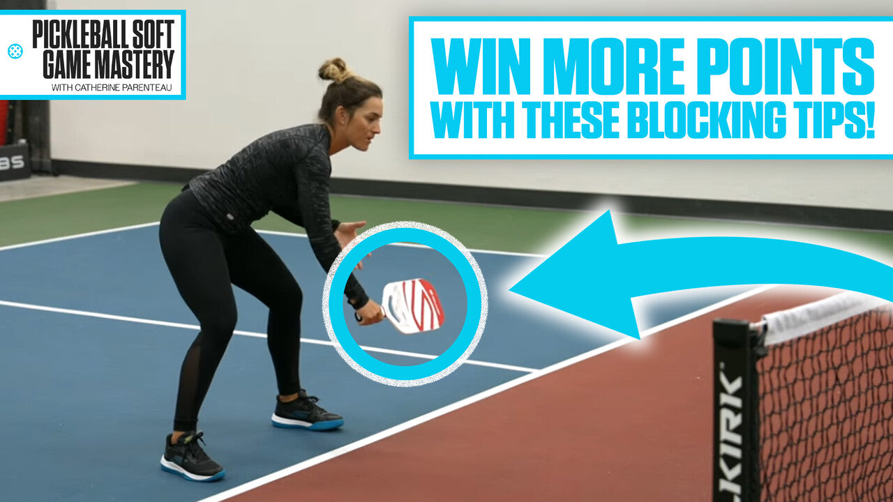 Why you should use the pickleball block volley and how to do it  — Tips from pro Catherine Parenteau