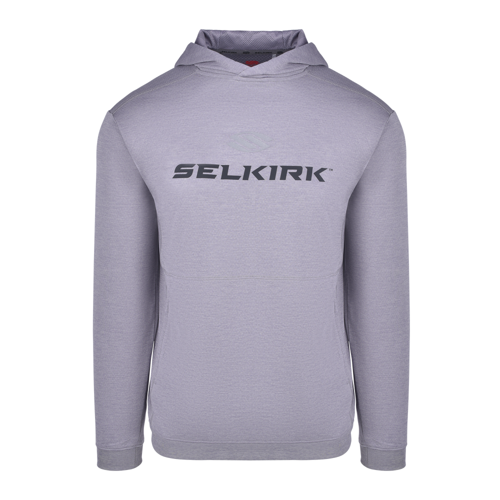 Selkirk Pro Line Men's Hoodie Sweatshirt in Black, Blue, and Gray.