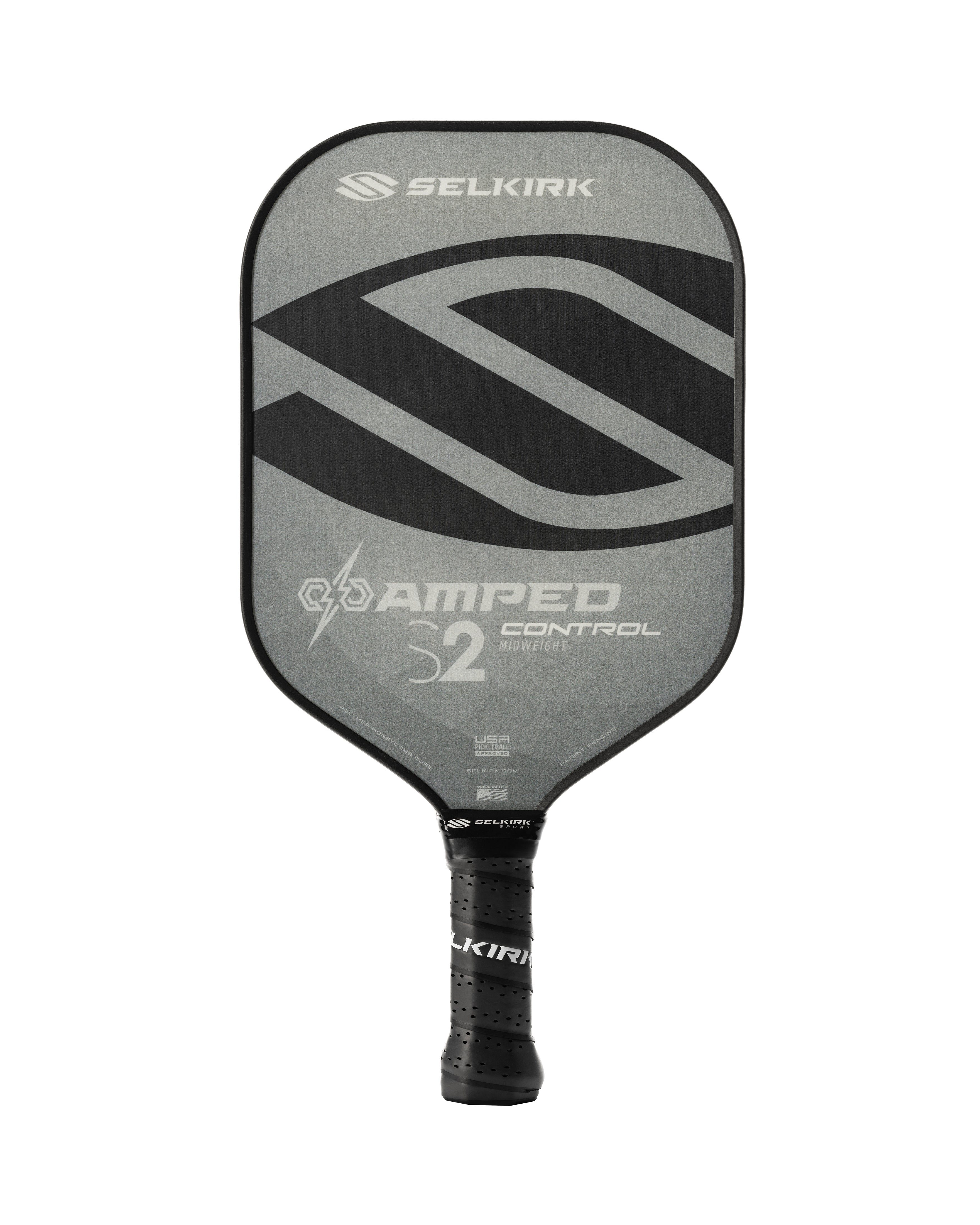 Gray Selkirk AMPED Control - S2 - Pickleball Paddle