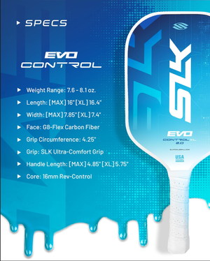 SLK EVO 2.0 - Max - Pickleball Paddle - Power / Purple