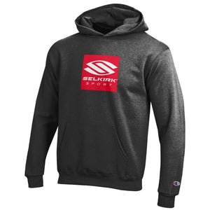 Selkirk Youth Hoodie - Champion Powerblend - Scarlet / Large