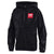 Black Selkirk Youth Packable Jacket with Champion logo, showcasing its design and features.