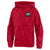 Red Selkirk Youth Packable Jacket with hood and front pocket