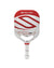 Red Selkirk VANGUARD Power Air pickleball paddle with a unique design