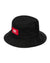 Selkirk Sport Pickleball Bucket Hat in black with red label logo