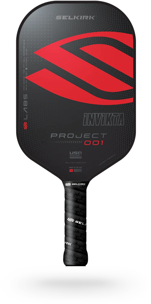 Selkirk Labs Project 001 Pickleball Paddle in Black and Red.