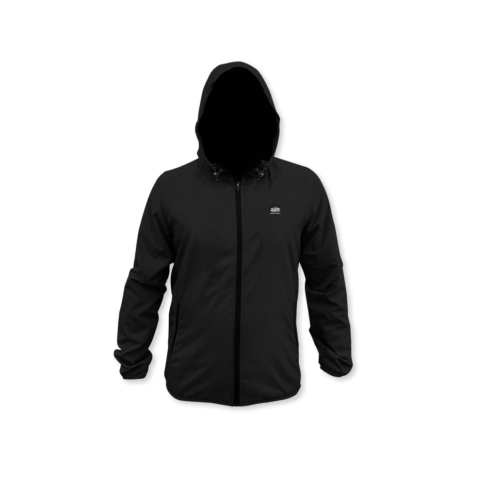 Selkirk Pickleball Fall Owen Collection Men's Major Rain Jacket in Black.