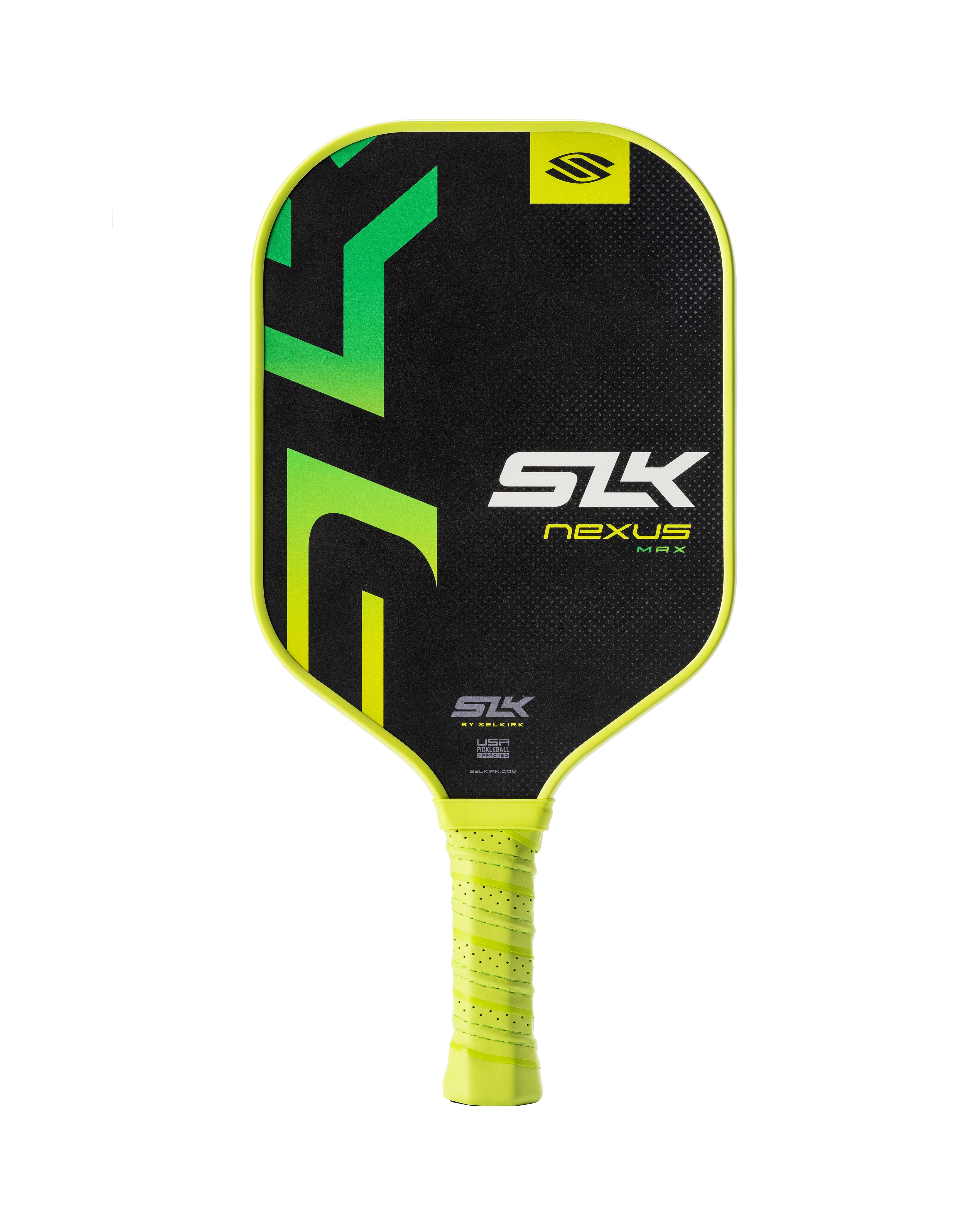 SLK Nexus Pickleball Paddle by Selkirk Sport in green.