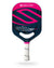 Selkirk VANGUARD Power Air pickleball paddle with a colorful design featuring pink and navy blue colors.