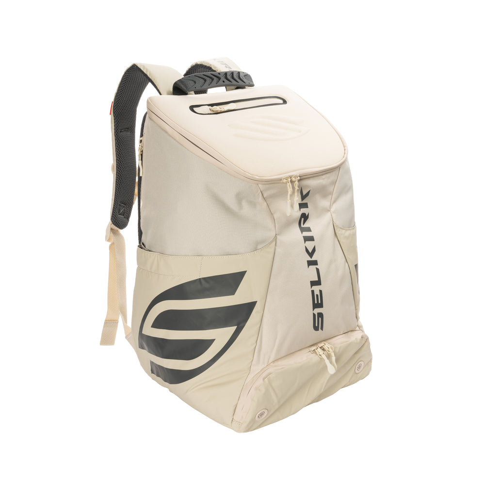 Selkirk Pro Line Team Bag Pickleball Backpack in white with logo