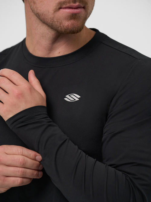 Men's Pro Line Athletic Long Sleeve Shirt - Blackout / XS