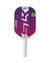 SLK EVO Control pickleball paddle featuring a thermoformed unibody design with a purple and white color scheme.