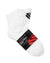 White Selkirk Sport Pickleball Socks - 3-pack with black band and logo