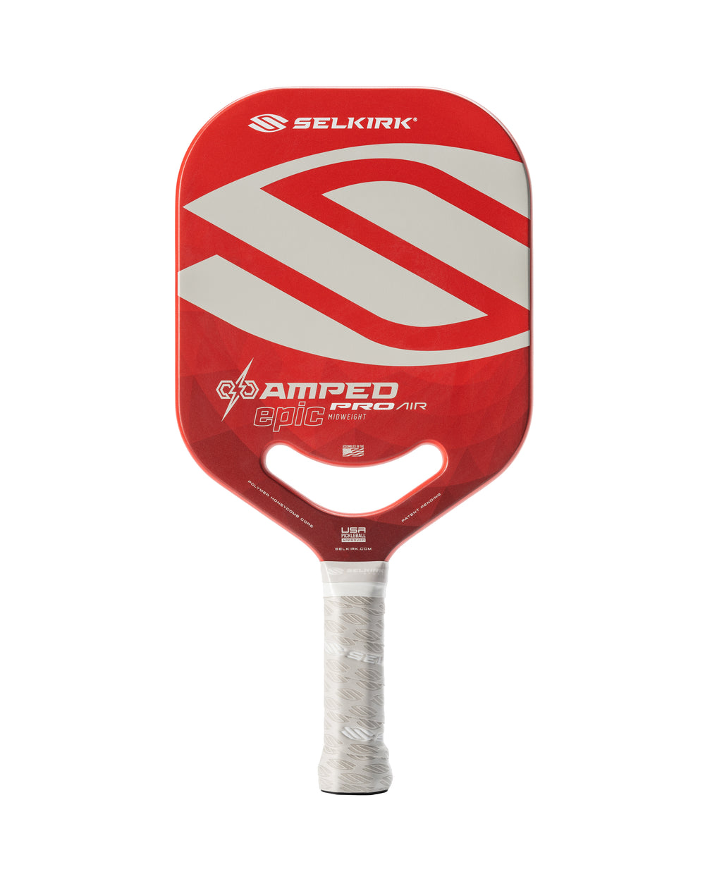 Introducing the Selkirk AMPED Pro Air Epic Pickleball Paddle, with a blend of power and control. The AMPED Pro Air Epic paddle from Selkirk Sport comes in red, purple, green, blue, and silver.