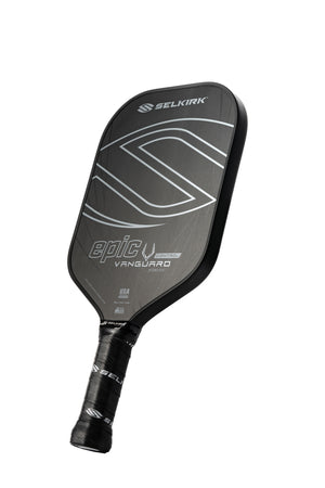 Selkirk VANGUARD Control Epic pickleball paddle with raw carbon finish