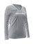 Gray Selkirk Sport Women's Symmetrix Long Sleeve V-Neck Tee