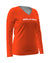 Red Selkirk Sport Women's Symmetrix Long Sleeve V-Neck Tee