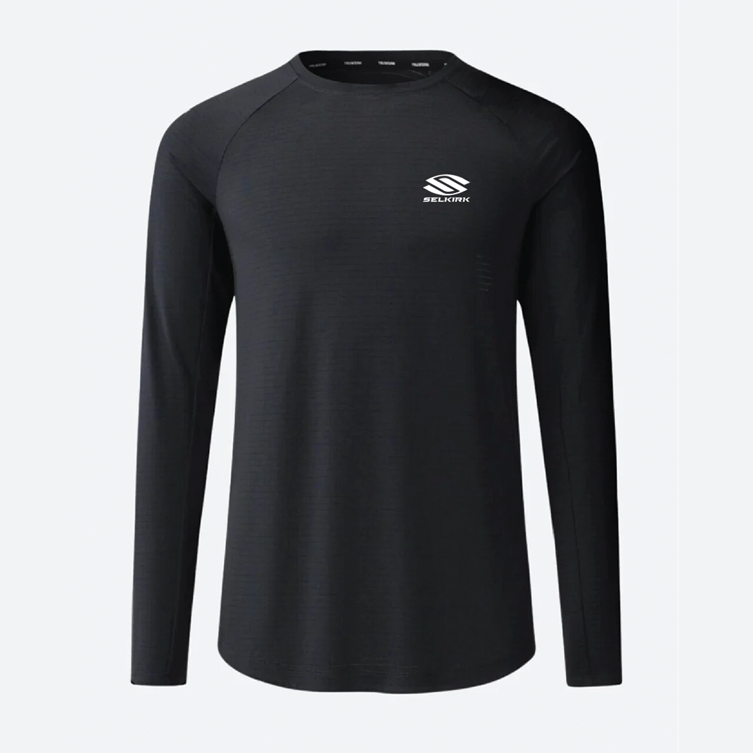 Selkirk TruWear Men's Cardinal Long Sleeve Workout Shirt - Black / Small