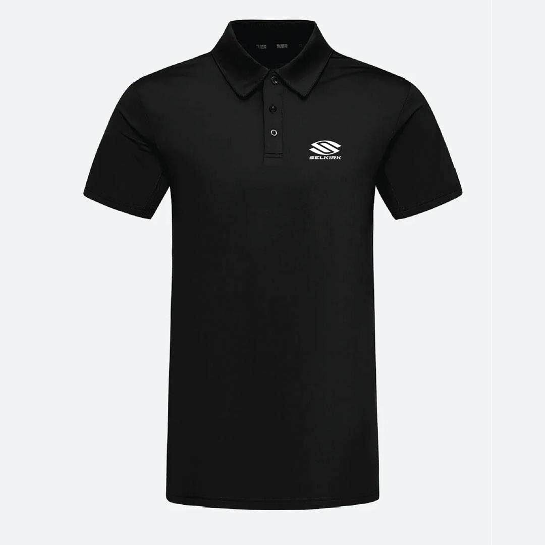 Selkirk TruWear Men's Crest Lifestyle Performance Polo 2.0 - Black / Small