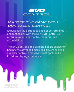 SLK EVO 2.0 - Max - Pickleball Paddle - Control / Blue