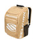 Tan Selkirk Core Line Tour Bag with white logo and side pocket