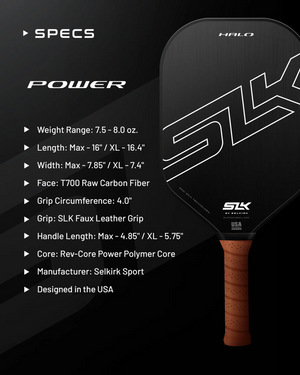 SLK HALO - Max - Pickleball Paddle - Power / Green