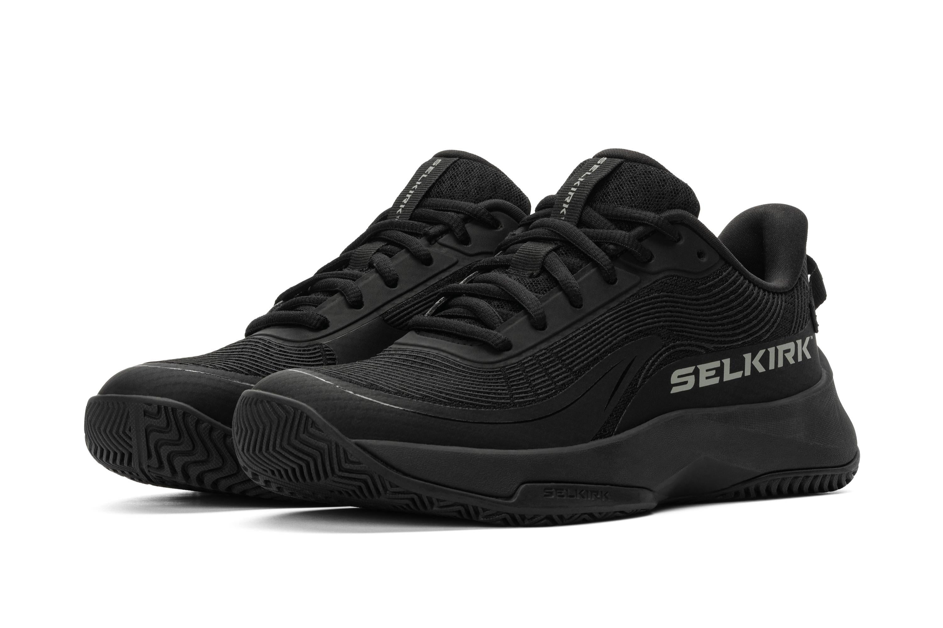 Selkirk Courtstrike Pro women's pickleball shoes in black.