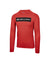 Red Selkirk Sport Sideline Soft Cotton Long Sleeve Tee with logo on front