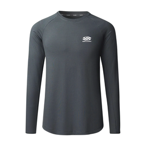 Selkirk TruWear Men's Cardinal Long Sleeve Workout Shirt - Charcoal / XL