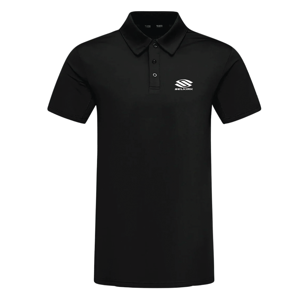 Selkirk pickleball men's polo shirt.