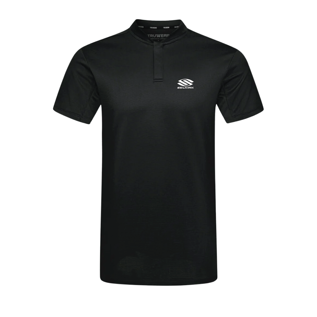 Selkirk pickleball men's polo shirt.