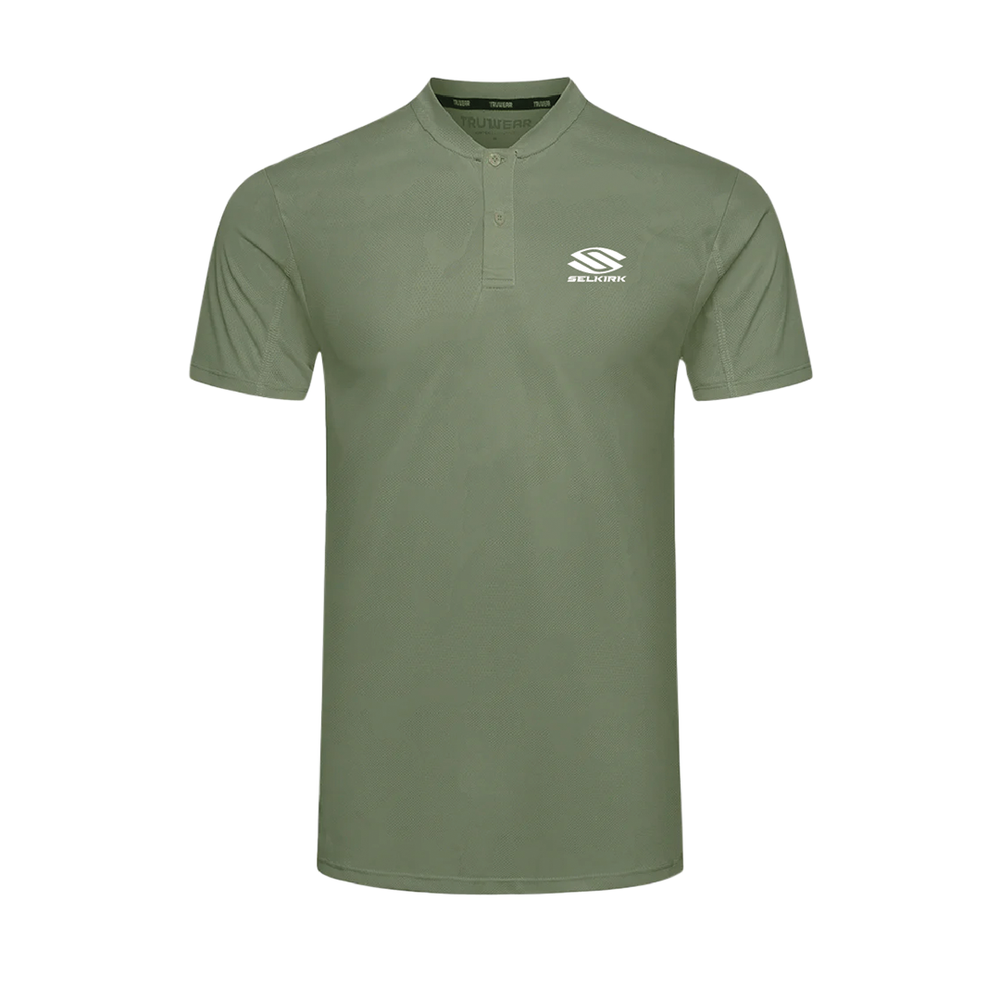 Selkirk pickleball men's polo shirt.