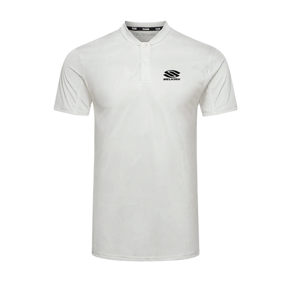 Selkirk pickleball men's polo shirt.