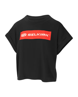 Selkirk Sport Women's Sideline Soft Cotton Boxy Tee - Black / XS