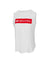 White sleeveless tank top with 'Pickleball' text in red from Selkirk Sport