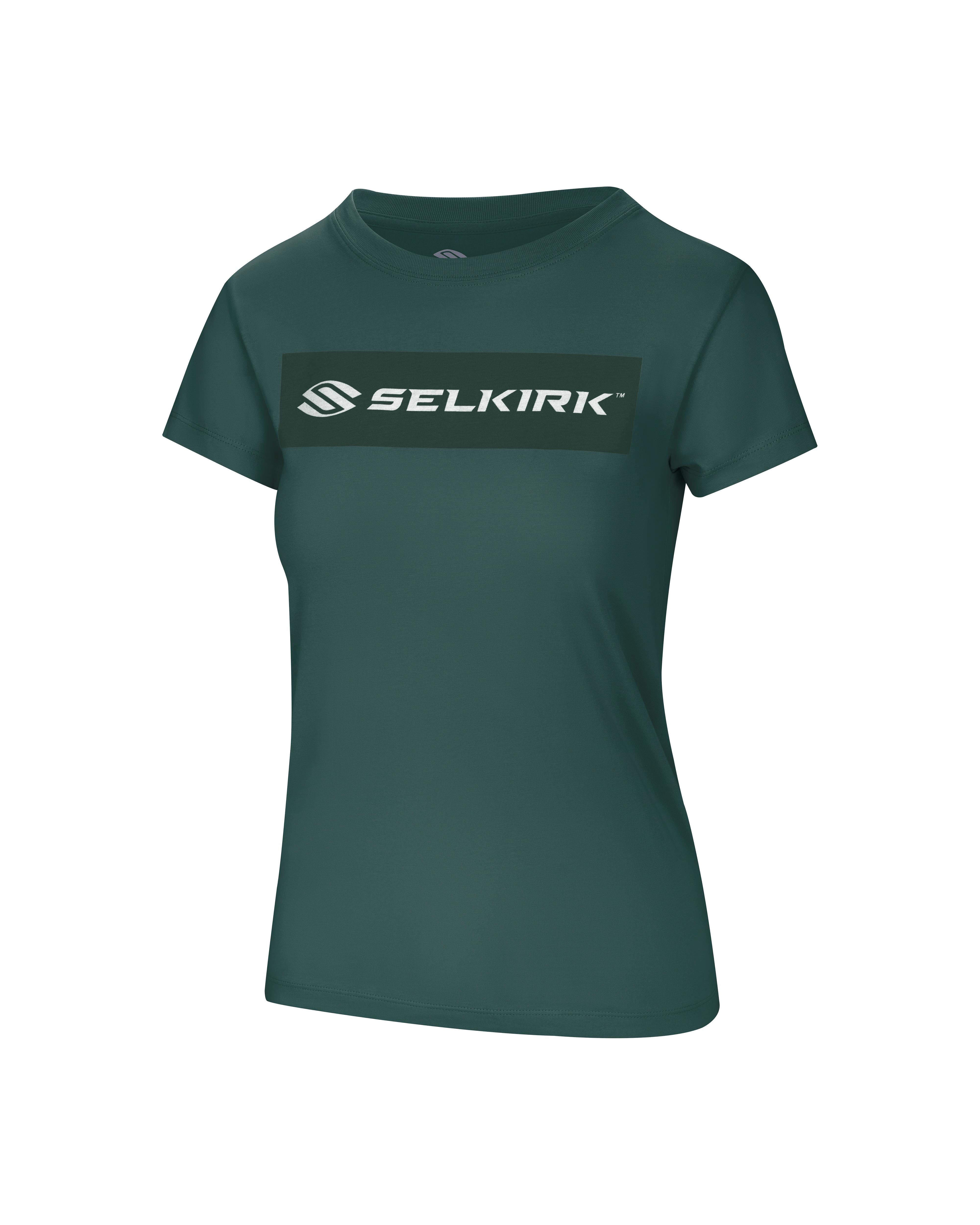 Selkirk pickleball women's cotton Sideline tee shirt.