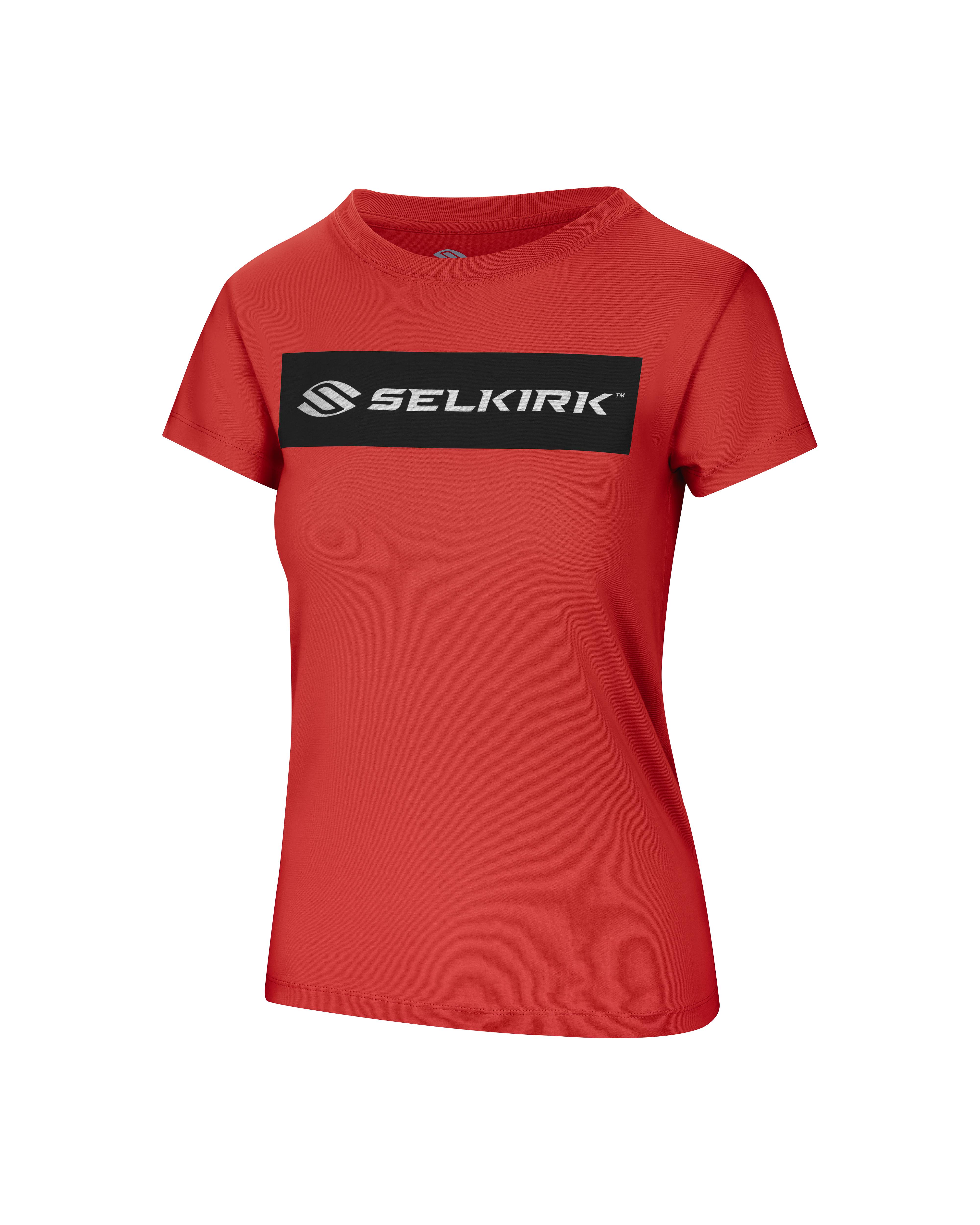 Selkirk Sport Women's Sideline Soft Cotton Short Sleeve Tee - Red / XL