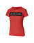 Red Selkirk Sport Women's Sideline Soft Cotton Short Sleeve Tee with black logo