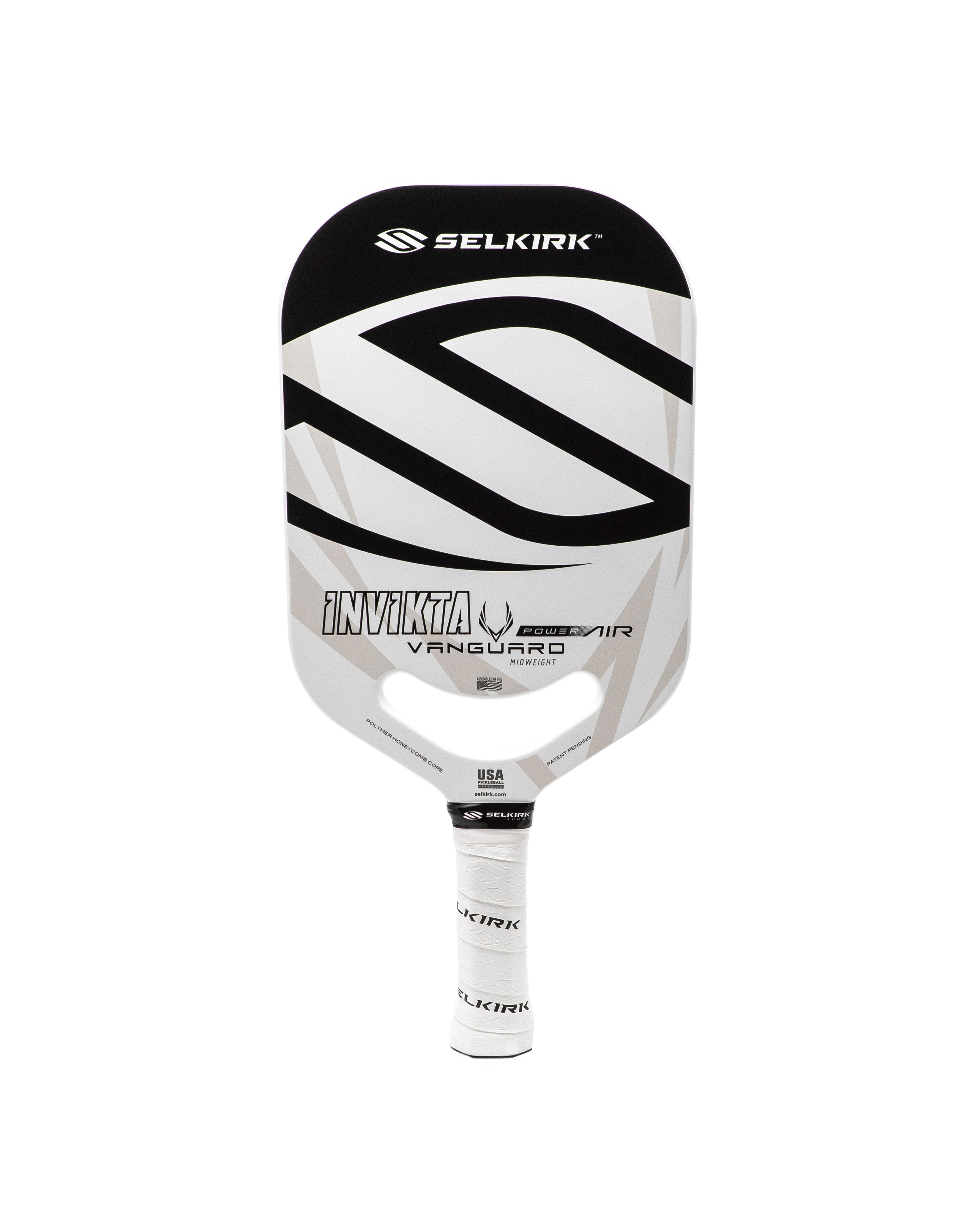 Selkirk VANGUARD Power Air pickleball paddle, available in Invikta, Epic, and S2 paddle shapes.