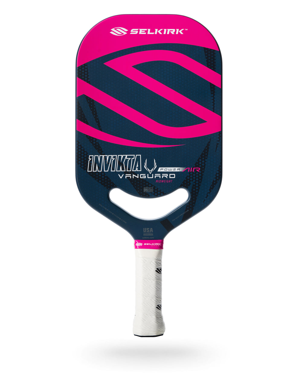 Selkirk VANGUARD Power Air pickleball paddle, available in Invikta, Epic, and S2 paddle shapes.