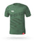 Crafted for Selkirk Sport pickleball athletes and fans, introducing the Selkirk Emblem Men's Short Sleeve pickleball shirt with Selkirk's Stretch-Wik Technology, in gray, blue, and green, for pickleball players.