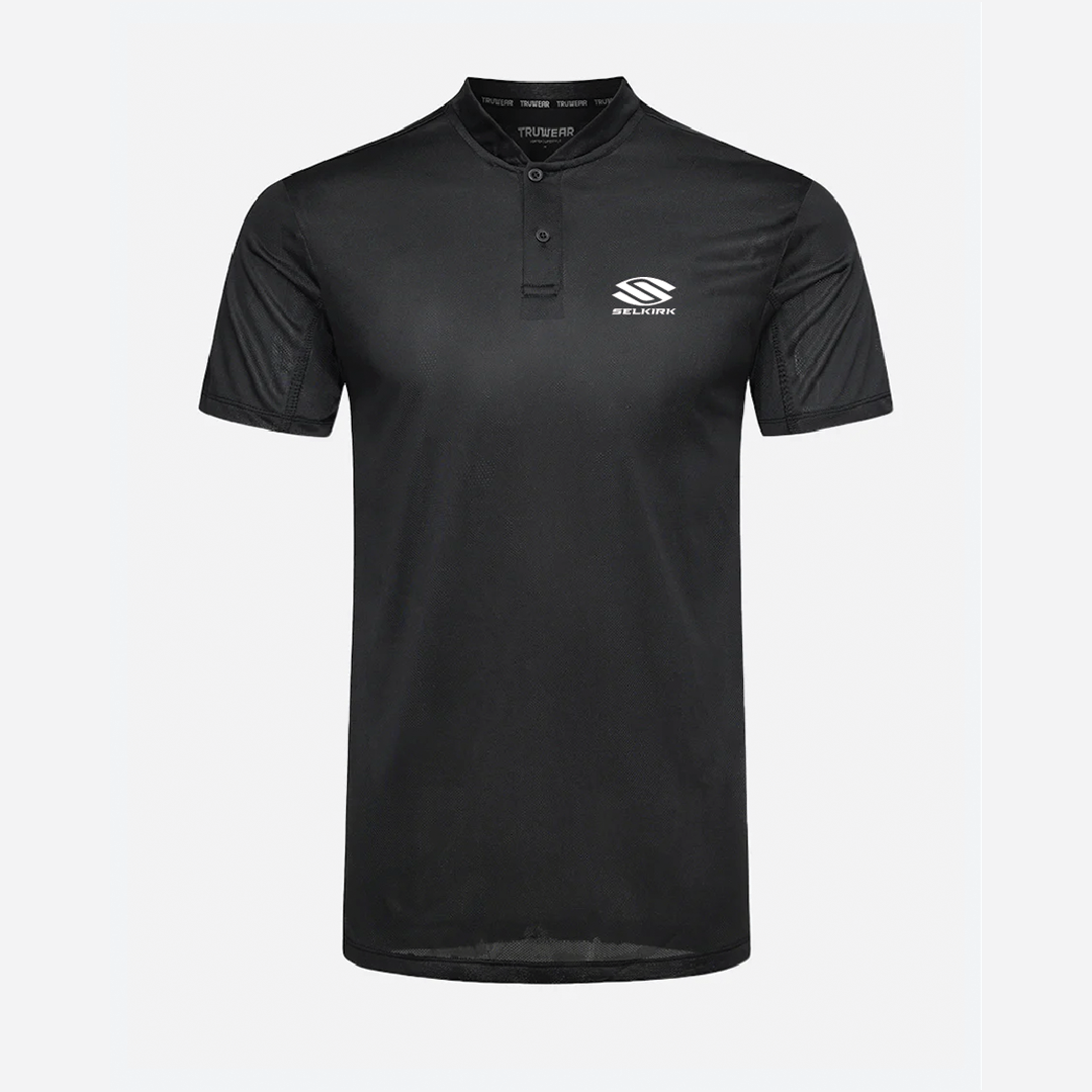 Selkirk TruWear Men's Vortex Lifestyle Collared Polo - Black / Small