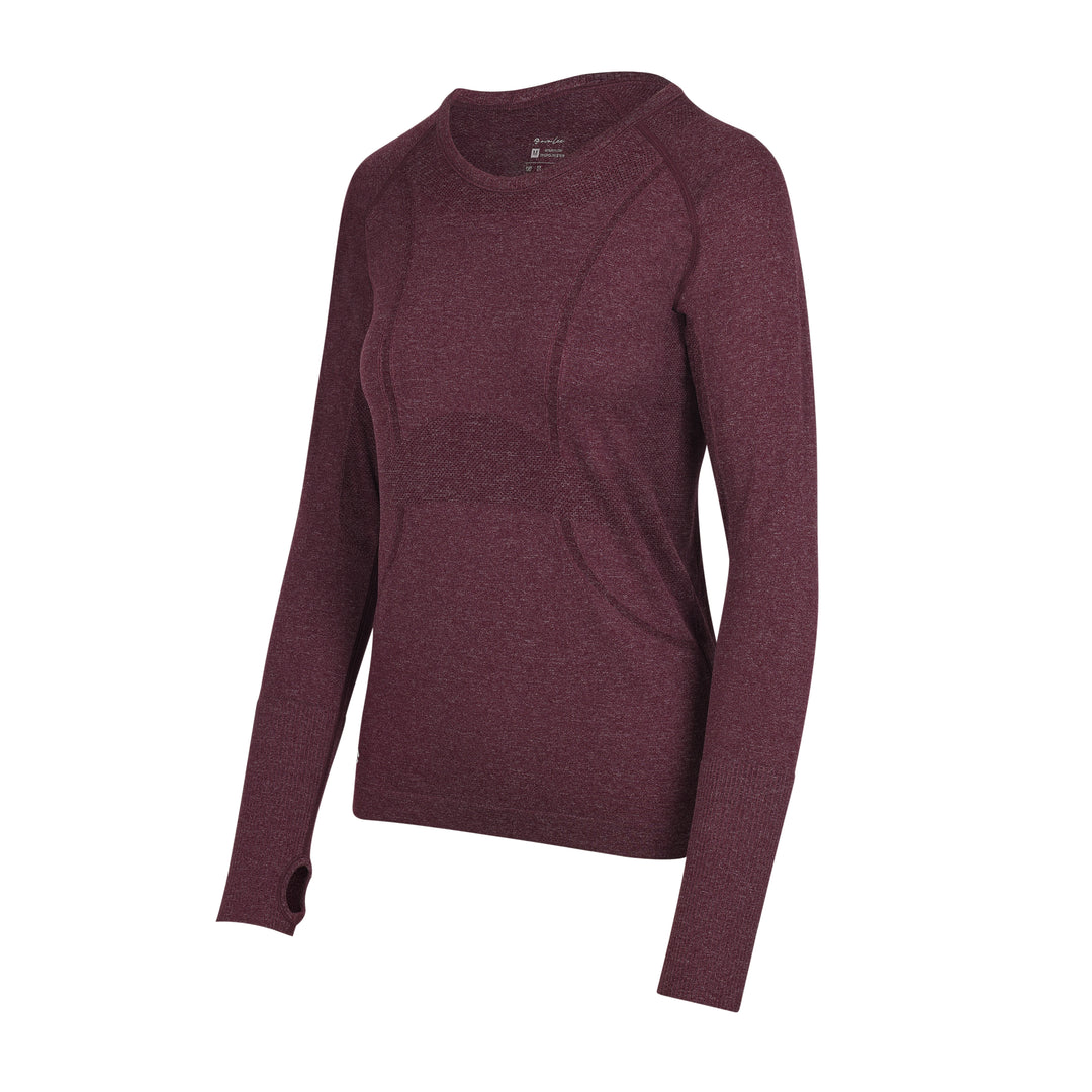 Warm WOMEN LONGSLEEVED SHIRT TIGHT FIT (Purple)