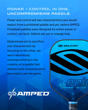 Selkirk AMPED - Invikta - Pickleball Paddle - Lightweight / Sapphire Blue / None