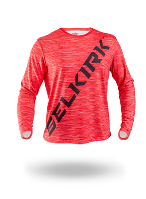 Selkirk Men's Big Logo 2022 Long Sleeve Crew Stretch-Wik - Black / XS