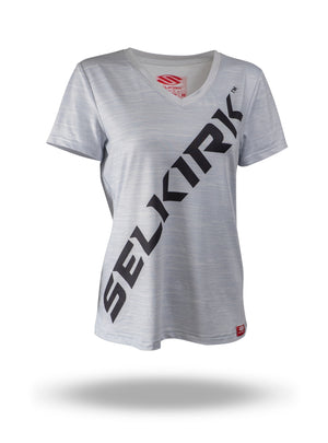 Selkirk Women's Big Logo 2022 Short Sleeve Crew Stretch-Wik - Black / Small